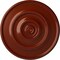 Ekena Millwork Dylar Ceiling Medallion (Fits Canopies up to 6 1/4"), Hand-Painted Firebrick, 30"OD x 2 1/4"P CM30DYFIF - alternate 1